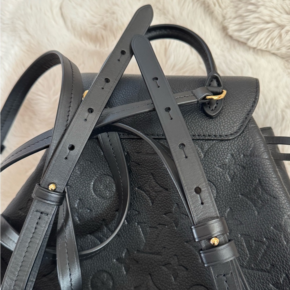 Louis Vuitton Montsouris PM Backpack in Empriente Noir - Picture 9 of 13